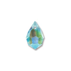 Preciosa Crystal Beads 10x6mm Drop - Aqua Bohemica AB