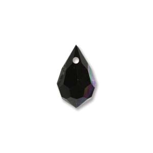 Preciosa Crystal Beads 10x6mm Drop - Jet AB