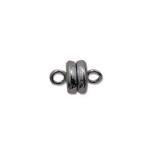 Magnetic Clasp 6mm Gunmetal Black Plated x1