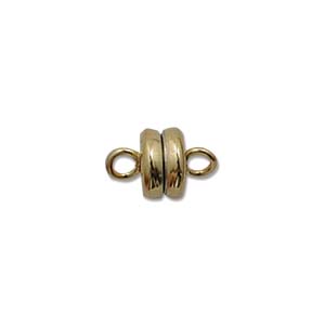 Magnetic Clasp 6mm Gold Plated x1