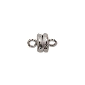 Magnetic Clasp 7.5mm Silver Plated x1