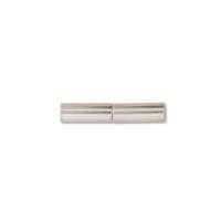 Kumihimo Glue in Magnetic Clasp 3.2mm id Silver Plated x1
