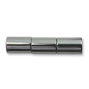Magnetic Hematite Beads - 8x5mm Cylinder Tube Bead x1