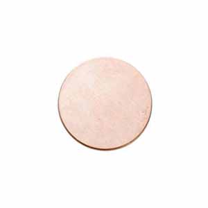 Copper Circle, 12.7mm (1/2 inch) 24ga Metal Stamping Blank x1