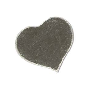 Sterling Silver Heart 19.5x17.5mm 20g Stamping Blank x1
