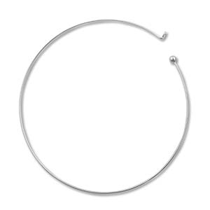 Neck Wire 16 inch - 42cm Gunmetal Black Add-A-Bead Necklace