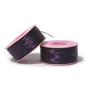 Nymo Beading Thread Dark Purple, D, 64 yds