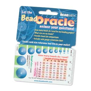 Beadsmith Bead Oracle Wallet Size Reference Card x1