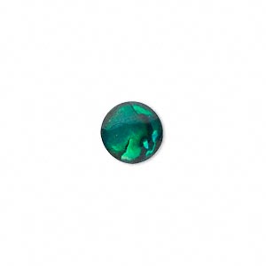 Cabochon - Paua Shell Green 10mm Round x1