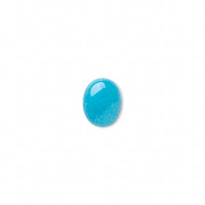 Cabochon - Mountain Jade Turquoise 10x8mm Oval x1