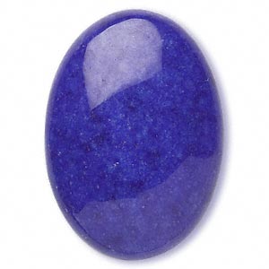 Cabochon - Mountain Jade Lapis 25x18mm Oval x1