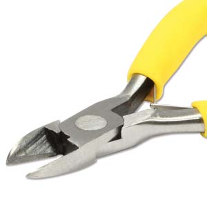 Beadsmith Colour ID Yellow Side Cutter Economy Pliers - Jewellers Tools