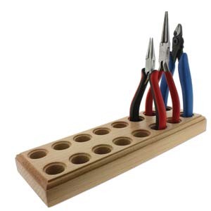 Wooden Stand for Storing Eight Jewellery Pliers Tools