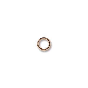 14kt Rose Gold Filled - 4mm 22g Jump Ring 2.8mm i.d x3 Closed