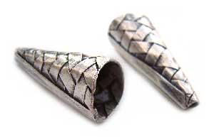 Thai Karen Hill Tribe Silver - Woven Cone