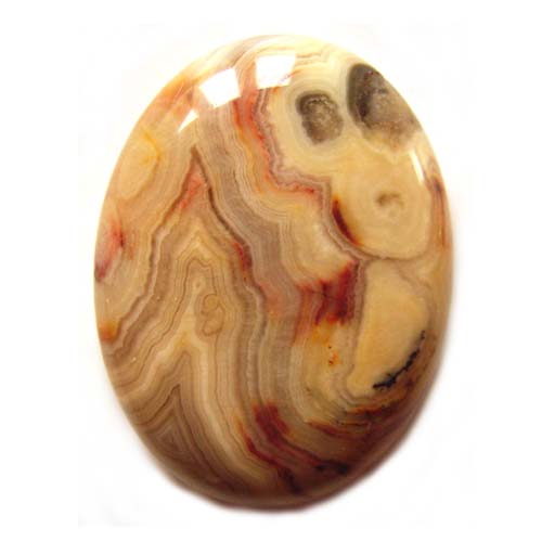 Cabochon - Crazy Agate 40x30mm Oval x1