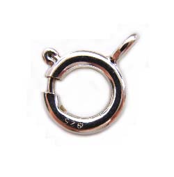 Sterling Silver Clasps - Spring Ring 5.5mm Clasp x1