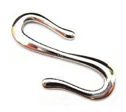 Sterling Silver 30x12mm S Hook Clasp x1