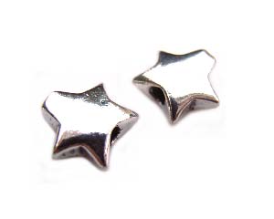 Sterling Silver Beads -  7mm Star Bead x1