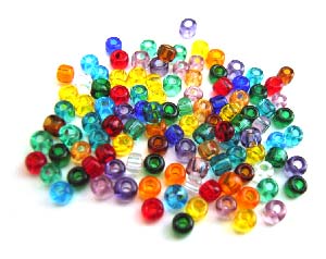 Matsuno - Japanese Glass Seed Beads - 11/0 - 10g Transparent Rainbow Mix