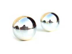 Sterling Silver Beads - 13mm Plain Round Bead (2.1mm hole) x1