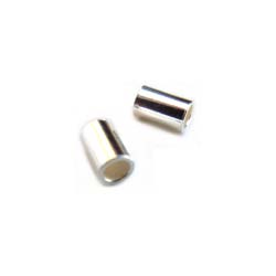Sterling Silver 1x2mm Crimp Tube Beads (Liquid Silver)