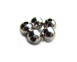 Base Metal Beads - 3mm Round Spacer Nickel Plated x144