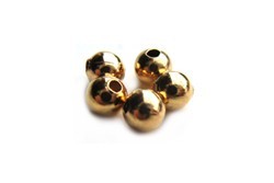 Base Metal Beads - 2.4mm Round Spacer Gold Plated x144