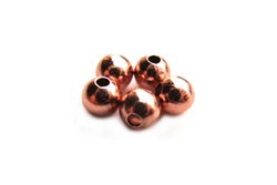 Base Metal Beads - 2.4mm Round Spacer Copper Plated x144