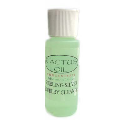 Pure Natural Cactus Oil Concentrate - Sterling Silver Jewellery Cleaner 2 fl.oz bottle