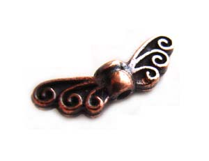 TierraCast Pewter Antique Copper Plated 13mm Fairy Wing Bead x1 