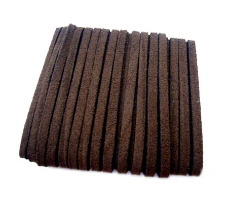 Faux Micro Suede Flat Cord 3mm - Chocolate Brown per metre
