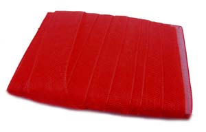 Organza Ribbon 6mm ~ Scarlet Red 5m