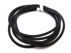 Jewellery Tube PU Tubing 2mm - Black x100cm