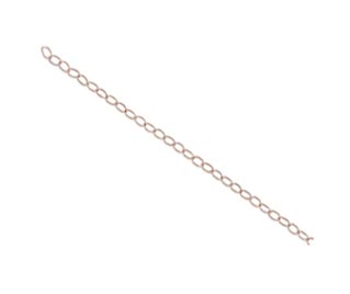 Rose Gold Filled 1.4x2.3mm Flat Cable Chain per 6 inch - 15cm
