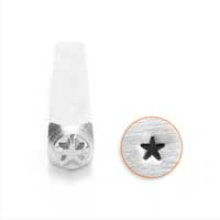 ImpressArt 3mm Small Solid Star Metal Stamping Design Punches