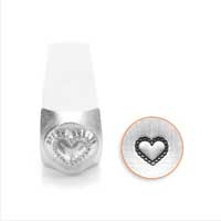 ImpressArt Lace Heart 6mm Metal Stamping Design Punches