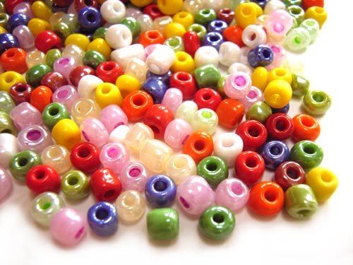 Glass Seed Beads 6/0 - 4mm Cottage Garden 50g