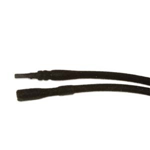 Silkies Velvets - Rubber Tube Lock Cord Necklace 2mm, 18" Black (pack of 2)