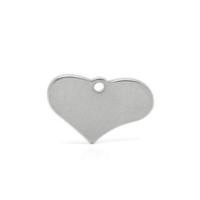 Stainless Steel Wavy Heart 19x12.2mm 15g Stamping Blank x1