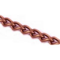 Twisted Curb Necklace Chain 5x3mm Open Link Non Soldered, Antique Copper x500cm