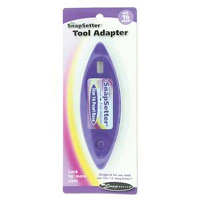 The SnapSetter® Snap & Set Size 16 Pearl Adapter
