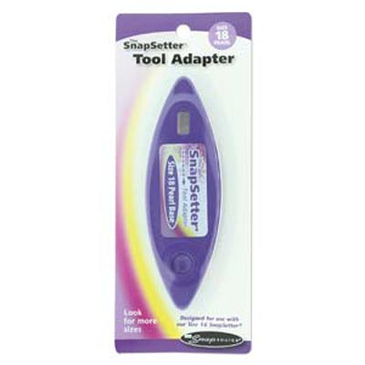 The SnapSetter® Snap & Set Size 18 Pearl Adapter