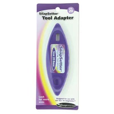 The SnapSetter® Snap & Set Size 20 Adapter