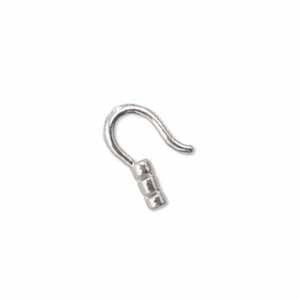 Sterling Silver 1mm id 11mm Crimp Hook Clasp
