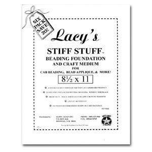 Lacy's Stiff Stuff - 8.5x11 inch Beading Foundation x1
