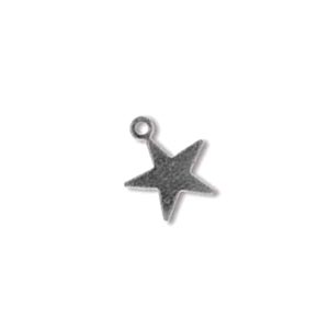 Sterling Silver Star 8mm 28g Stamping Blank Pendant x1