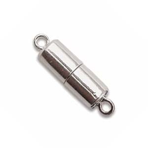 DISCONTINUED Sterling Silver Clasps - Cylinder Barrel Magnetic Clasp x1