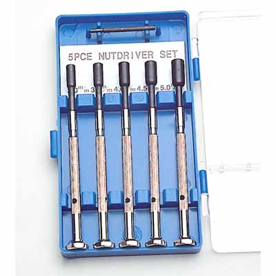 Nut Driver Set of 5 in box (for hole punch pliers)