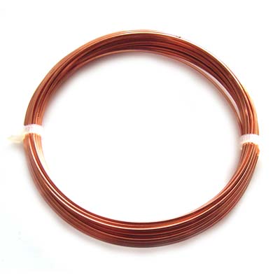 Square Copper Craft Wire 20g 0.80mm - 6 metres